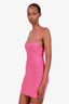 Herve Leger Pink Bandage Strappy Mini Dress Size S