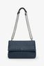 Bottega Veneta Blue Olimpia Intrecciato Leather Crossbody Bag