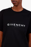 Givenchy Black Cotton Logo T-Shirt Size XXS