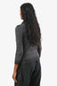 Jil Sander Black Metallic Wool Blend Peter Pan Collar Sweater Size 36