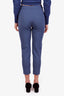 Max Mara Blue Straight Leg Trousers Size 4