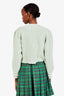 Sandro Green/White Trimmed Cardigan Size 2