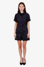 Theory Navy Cotton Short Sleeve Romper Size 10
