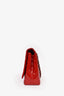 Pre-loved Chanel™ 2010 Red Patent Leather Chevron Maxi Flap