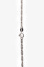 Tiffany & Co. 18K White Gold Diamond Set Key 2.25" Key Pendant