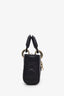 Christian Dior Black Lady D-Joy Micro Bag With Strap