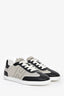 Hermès Black Leather Canvas H Sneakers Size 37
