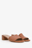 Stuart Weitzman Beige Leather Block Heel Sandals Size 7