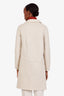 Hermès 2020 Beige Cashmere Zip Front Knit Coat Size 36