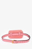 Fendi Pink Shearling and Leather F Belt Bag