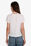 Re/Done White Cotton 'Let's Be Friends' Short Sleeve T-Shirt Size S