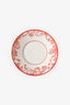 Christian Dior Red 'Toile de Jouy' Tea Cup Saucer Set