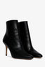 Manolo Blahnik Black Leather Ankle Boots Size 36