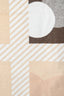 Hermès Cream/Tan Wool Cashmere Blend 'Les Objets du Faubourg' Blanket