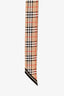 Burberry Brown/Beige Multicolour Silk Twilly Scarf