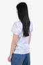 A.L.C. White/Blue Tie Dye 'Kati' Puff Sleeve T-Shirt Size S