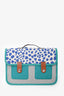 Hermès Blue Canvas and Leather Toile Printed 'Jeux Dans La Jungle' Backpack