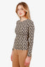 Valentino Beige/Black Toile Iconographe Print Long Sleeve Size S