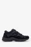 Pre-loved Chanel™ Black Suede Nylon CC Low Top Sneakers Size 35