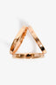 Hermès Gold Tone Trio Scarf 90 Ring
