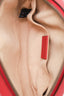 Gucci Red Chevron Leather Marmont Belt Bag