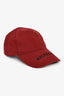 Balenciaga Burgundy Logo Baseball Cap
