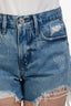 Frame Blue Denim Distressed Brigette Shorts Size 25