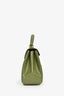 Celine 2020 Light Khaki Green Lizard '16' Top Handle Bag with Strap