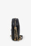 Pre-loved Chanel™ 2018 Black Chevron Leather Round As Earth Crossbody Bag