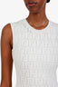Fendi White FF Logo Print Mini Dress Size 40