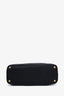 Prada Black Nylon Saffiano Leather Tote Bag