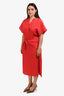 Vince Red Caftan Dress Size M