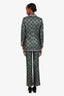 Gucci Green GG Jacquard Two-Piece Suit Size 42/38