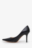Jimmy Choo Black Leather Heels Size 37.5