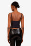 Jean Paul Gaultier Black/Nude Mesh Detailed Bustier Tank Size XS