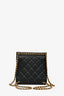 Pre-Loved Chanel™ 2023 Black Caviar Leather CC Quilted Chain Backpack