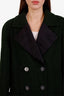 Pre-loved Chanel™ 21K Dark Green Woolen Long Coat Size 38