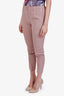 Brunello Cucinelli Mauve Silk Straight Leg Pants Size 2