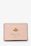 Gucci Pink Leather 'Blind For Love' Bee Bi-Fold Card Holder
