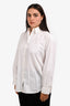 Stella McCartney White Cotton Poplin Shirt with Bow Back Detail Size 44