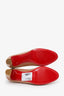 Escarpins Christian Louboutin en cuir verni beige, pointure 37
