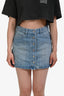 Isabel Marant Etoile Light Blue Denim Buttoned Mini Skirt Size 36