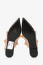 Valentino Dusty Pink Leather Roman Stud Ankle Strap Ballet Flats Size 36
