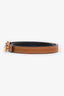 Hermès 2021 Black Swift/Gold Epsom Reversible Ancre Belt Size 70