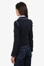 Dolce & Gabbana Navy Blue and Denim Cropped Blazer Size 38