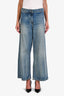 Nili Lotan Blue Faded Denim Wide Leg 'Megan' Jeans Size 30