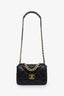 Pre-loved Chanel™ 2019 Black Goatskin Small 19 Flap Bag