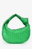 Bottega Veneta Green Leather Intrecciato Teen Jodie Shoulder Bag