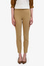 Joseph Brown Silk Metallic Tapered Pants Size L