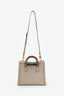 Gucci Taupe Leather Double G Diana Crossbody Bag